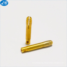 OEM customized CNC lathe turning machining precision cnc turning brass hollow pin shaft